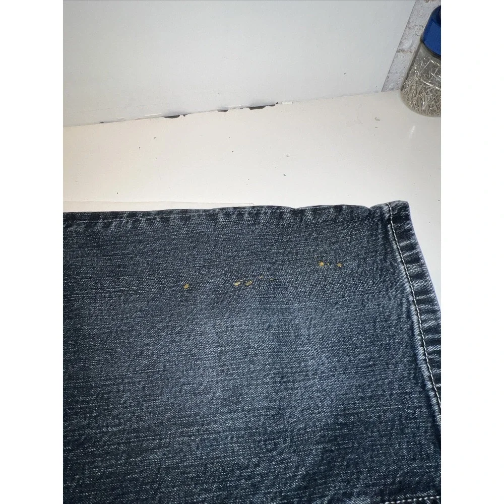 Levi's 42 x 32 559‎ Relaxed Straight Blue Dark  Wash Denim Jeans